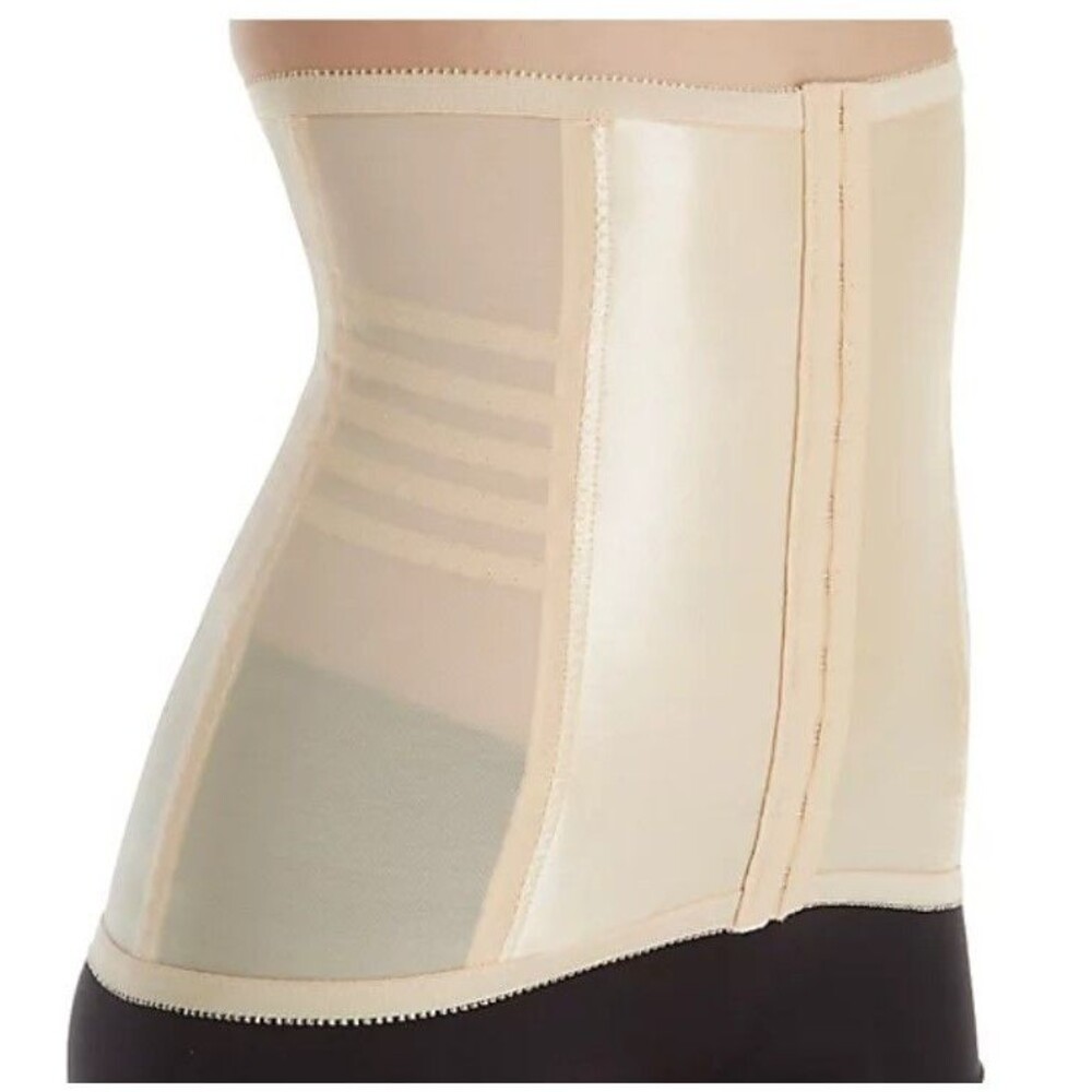 Rago Womens Style 821 Sz L/30 Shapette Satin Panel Waist Cincher Shaping Girdle